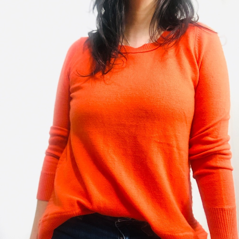 DVF Orange cashmere Sweater - Picture 7 of 8